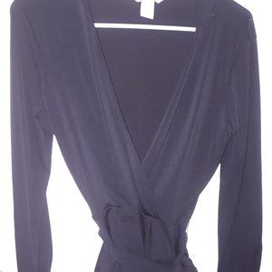 NWOT Black H&M peplum top size small